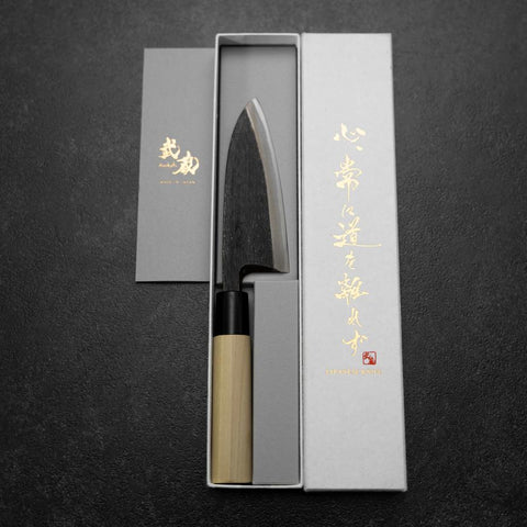 Deba Blue Steel #2 Kurouchi Magnolia Handle 120mm