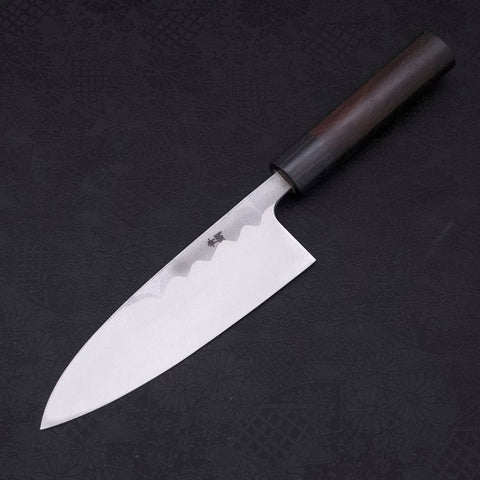 Deba Blue Steel #2 Damascus Shitan Handle 165mm