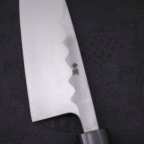 Deba Blue Steel #2 Damascus Shitan Handle 165mm