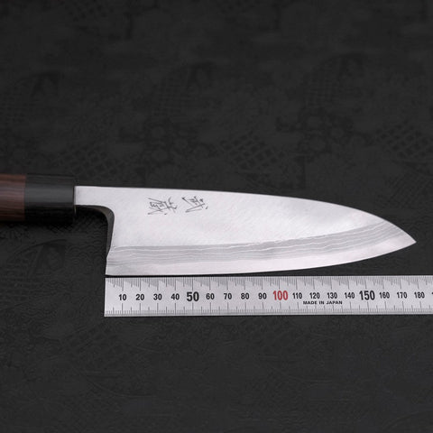 Deba Blue Steel #2 Damascus Shitan Handle 180mm