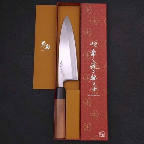 Deba Blue Steel #2 Kasumi Walnut Handle 210mm