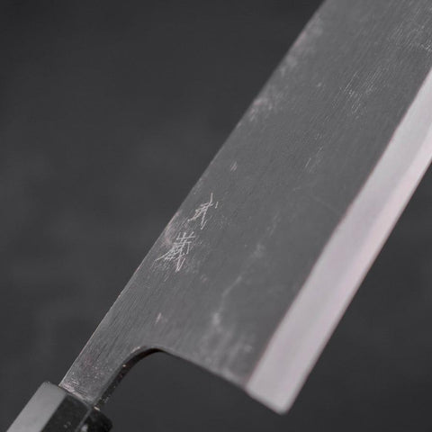 Deba Blue Steel #2 Kurouchi Buffalo Ebony Handle 300mm - Thick