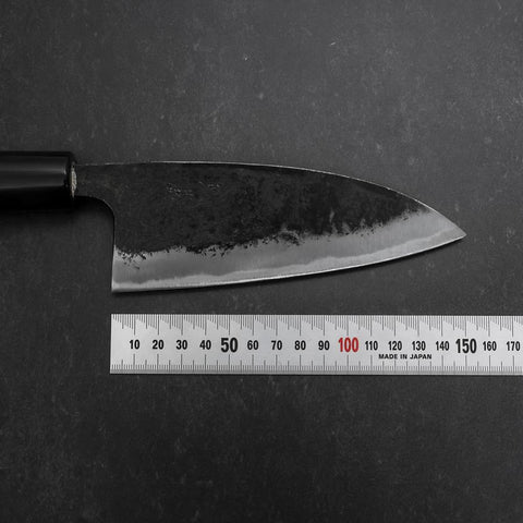 Deba Blue Steel #2 Kurouchi Buffalo Magnolia Handle 170mm