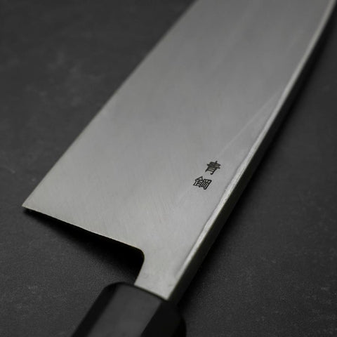 Deba Blue Steel #2 Suminagashi Buffalo Ebony Handle 165mm