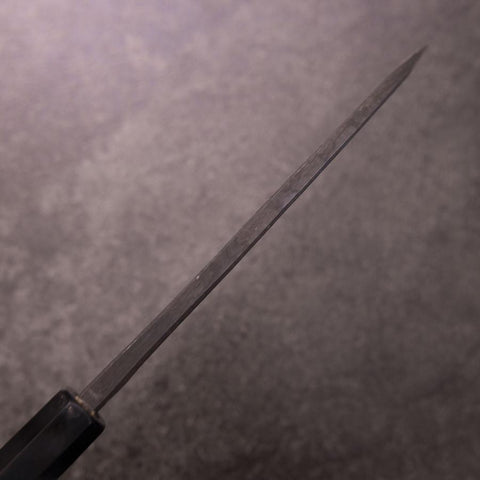 Deba Double Bevel White Steel #2 Kurouchi Buffalo Ebony Handle 165mm