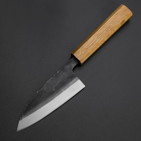 Deba Double Bevel White Steel #2 Kurouchi Oak Handle 120mm