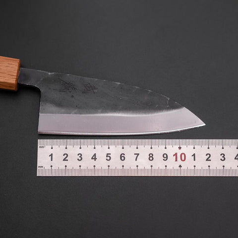 Deba Double Bevel White Steel #2 Kurouchi Oak Handle 120mm