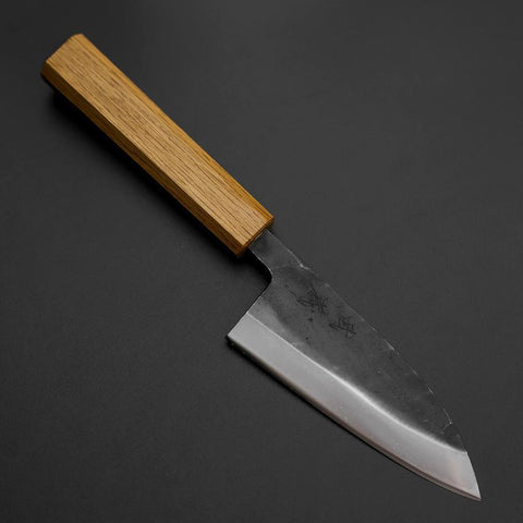 Deba Double Bevel White Steel #2 Kurouchi Oak Handle 120mm