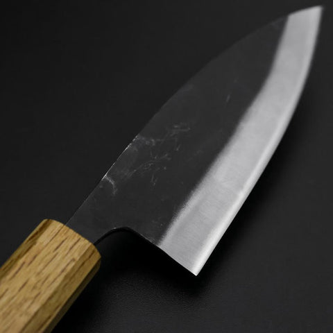 Deba Double Bevel White Steel #2 Kurouchi Oak Handle 130mm