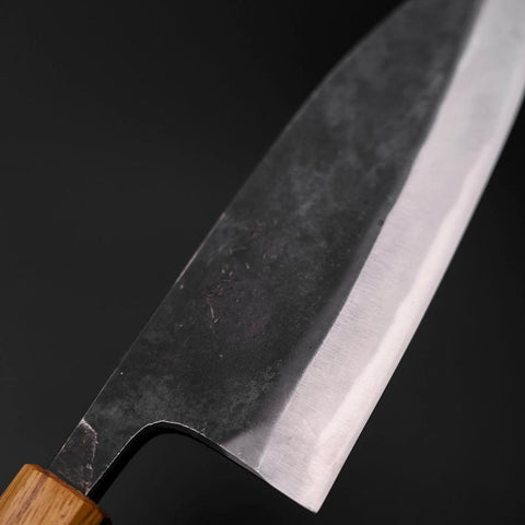 Deba Double Bevel White Steel #2 Kurouchi Oak Handle 180mm