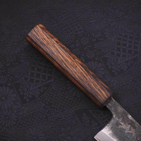 Deba Double Bevel White Steel #2 Kurouchi Sumi Urushi Handle 105mm