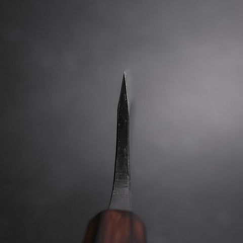 Deba Double Bevel White Steel #2 Kurouchi Sumi Urushi Handle 180mm