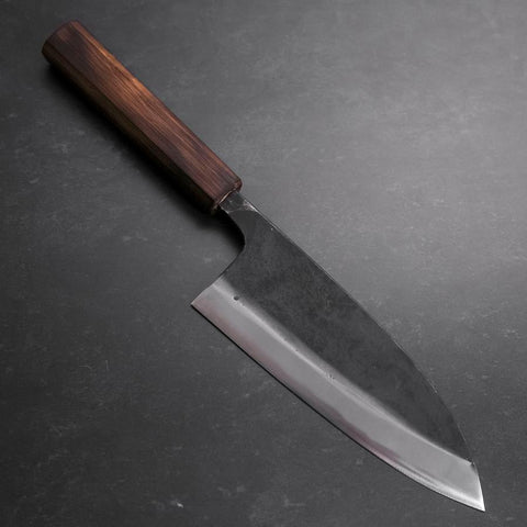 Deba Double Bevel White Steel #2 Kurouchi Sumi Urushi Handle 180mm