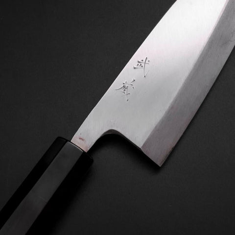 Deba Silver Steel #3 Kasumi Buffalo Ebony Handle 165mm