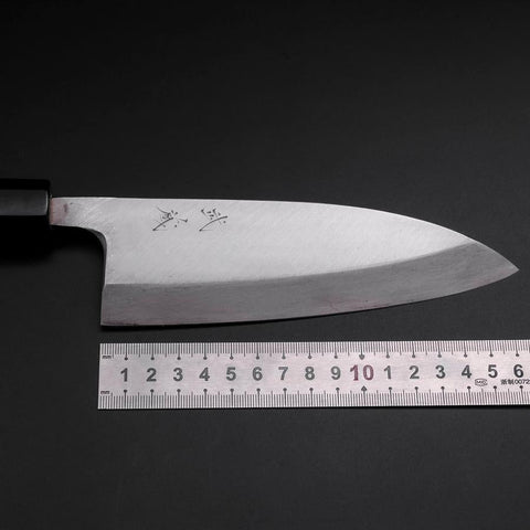 Deba Silver Steel #3 Kasumi Buffalo Ebony Handle 165mm