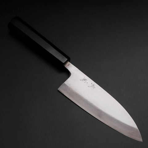 Deba Silver Steel #3 Kasumi Buffalo Ebony Handle 165mm