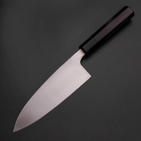 Deba Silver Steel #3 Kasumi Buffalo Ebony Handle 180mm