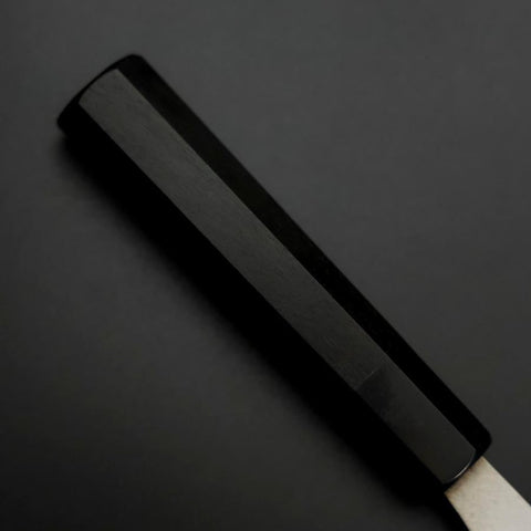 Deba Silver Steel #3 Kasumi Buffalo Ebony Handle 180mm