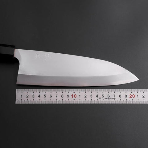Deba Silver Steel #3 Kasumi Buffalo Ebony Handle 210mm