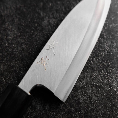 Deba Silver Steel #3 Kasumi Buffalo Magnolia Handle 120mm