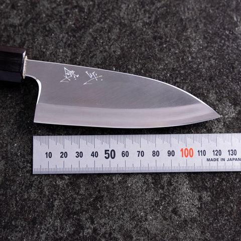 Deba Silver Steel #3 Kasumi Buffalo Magnolia Handle 120mm
