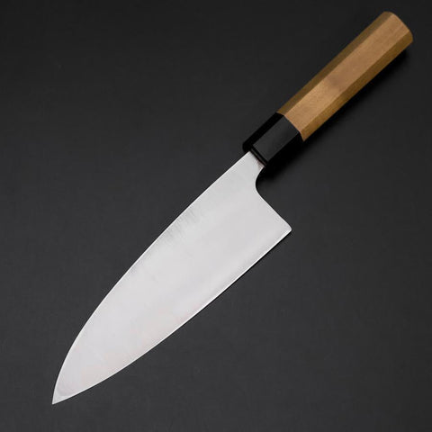 Deba Silver Steel #3 Kasumi Buffalo Magnolia Handle 180mm