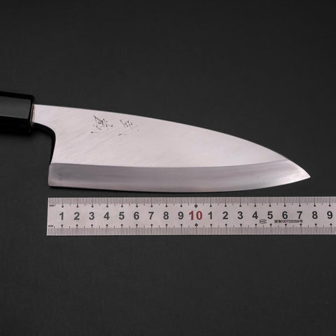 Deba Silver Steel #3 Kasumi Buffalo Magnolia Handle 180mm