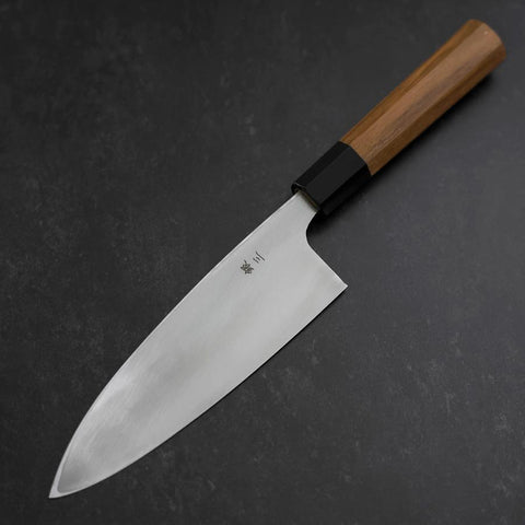 Deba Silver Steel #3 Kasumi Buffalo Teak Handle 180mm