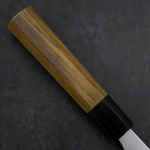 Deba Silver Steel #3 Kasumi Buffalo Teak Handle 180mm