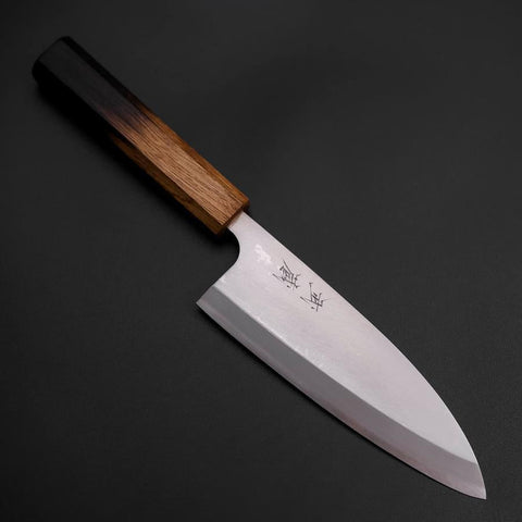 Deba Silver Steel #3 Kasumi Yaki Urushi Handle 165mm