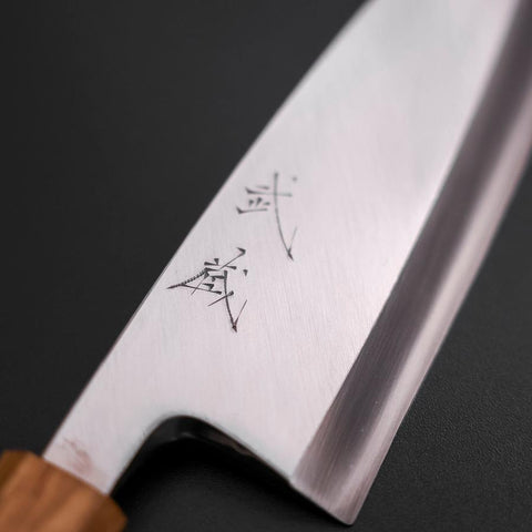 Deba Silver Steel #3 Kasumi Yaki Urushi Handle 180mm