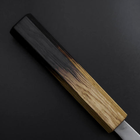 Deba Silver Steel #3 Kasumi Yaki Urushi Handle 180mm