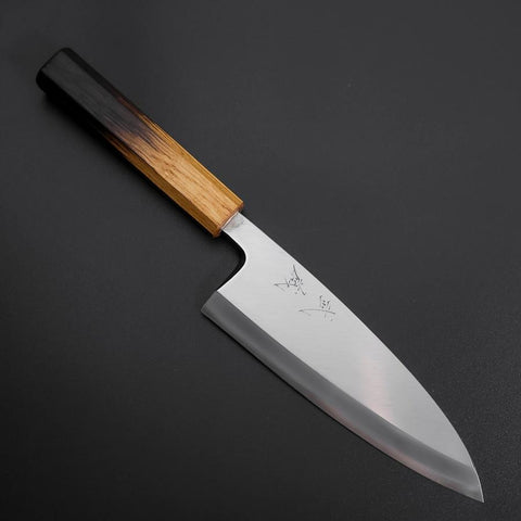 Deba Silver Steel #3 Kasumi Yaki Urushi Handle 180mm
