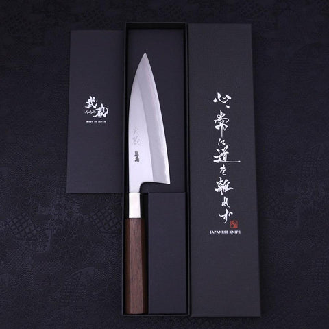 Deba Stainless Clad Blue Steel #2 Walnut Handle 165mm (6.5”)