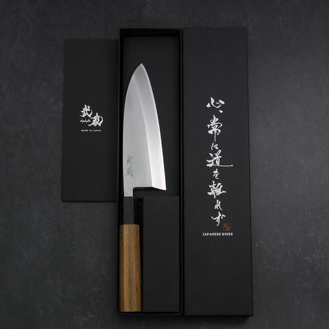 Deba VG-10 Damascus Buffalo Teak Handle 165mm