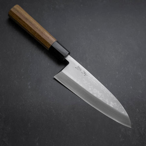 Deba VG-10 Damascus Buffalo Teak Handle 165mm