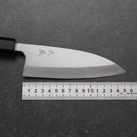 Deba White Steel #2 Kasumi Buffalo Ebony Handle 150mm