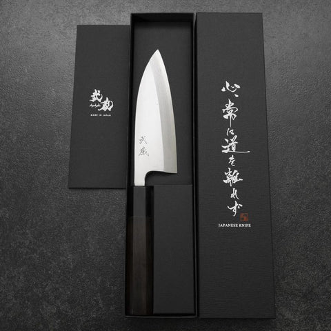 Deba White Steel #2 Kasumi Buffalo Ebony Handle 150mm