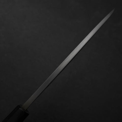 Deba White Steel #2 Kasumi Chokin Dragon Buffalo Ebony Handle 180mm