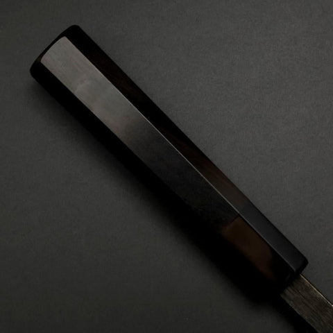 Deba White Steel #2 Kurouchi Buffalo Ebony Handle 180mm
