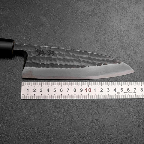 Deba White Steel #2 Kurouchi Tsuchime Cherry Handle 165mm