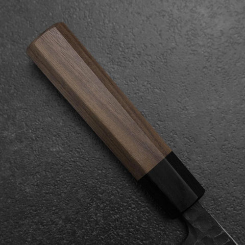 Deba White Steel #2 Kurouchi Tsuchime Walnut Handle 165mm