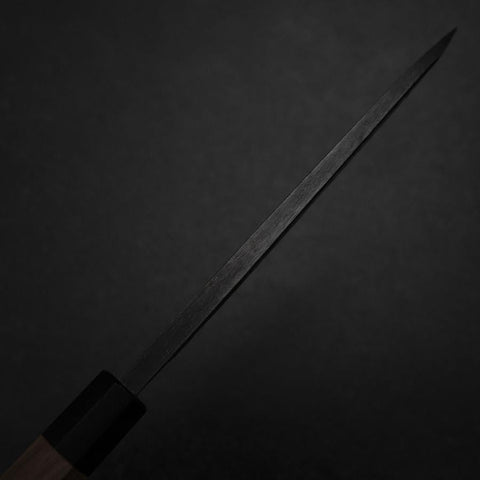 Deba White Steel #2 Kurouchi Tsuchime Walnut Handle 180mm