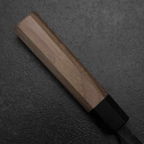 Deba White Steel #2 Kurouchi Tsuchime Walnut Handle 180mm