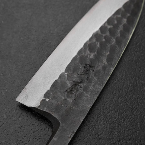 Deba White Steel #2 Left-Hand Kurouchi Tsuchime Cherry Handle 150mm