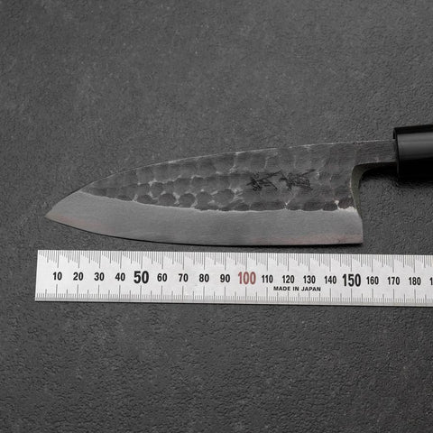 Deba White Steel #2 Left-Hand Kurouchi Tsuchime Cherry Handle 150mm