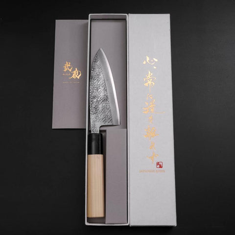 Deba White Steel #2 Nashiji Magnolia Handle 120mm