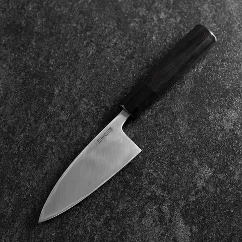 Deba White Steel #2 Polished Buffalo Ebony Handle 120mm