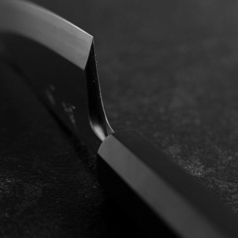 Deba White Steel #2 Polished Buffalo Ebony Handle 120mm