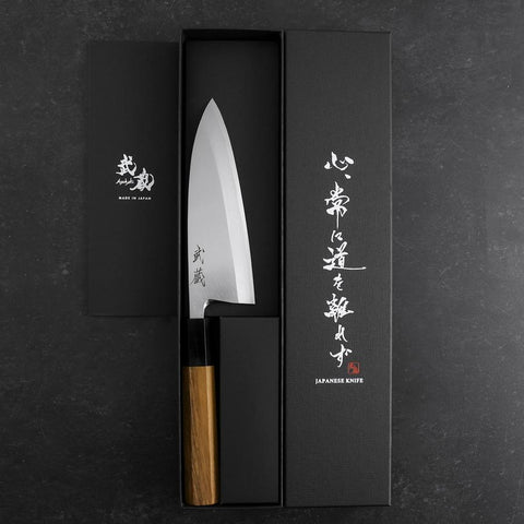 Deba White Steel #2 Kasumi Buffalo Teak Handle 150mm